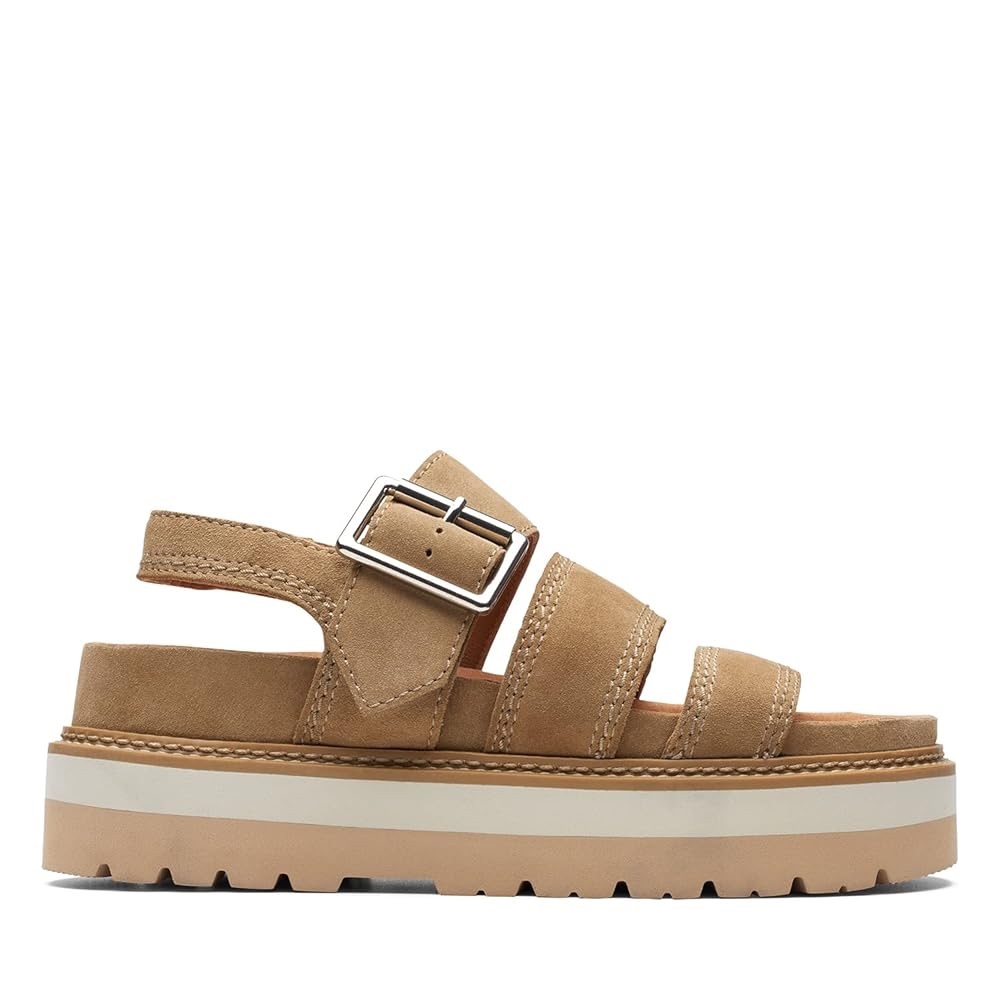Clarks Womens Orianna Sand Platform Sandal Size 8.5 NEW